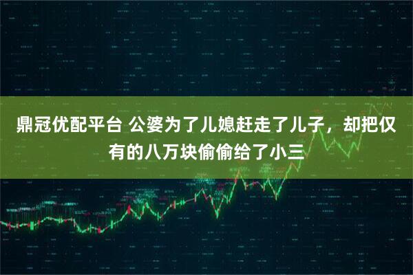 鼎冠优配平台 公婆为了儿媳赶走了儿子，却把仅有的八万块偷偷给了小三