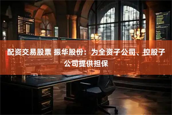 配资交易股票 振华股份：为全资子公司、控股子公司提供担保